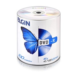 DVD Virgem Gravável logo DVD-R 4.7GB/120min 16x Elgin 1200un