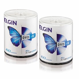 DVD Virgem Gravável logo DVD-R 4.7GB/120min 16x Elgin 200un