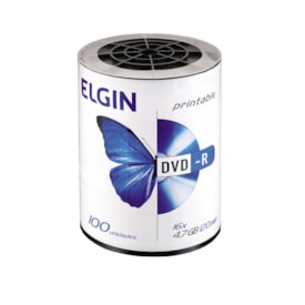 DVD Virgem Printable DVD-R 4.7GB/120min 16x Elgin 400un