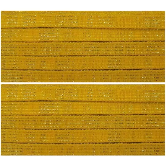 Elástico 7mm Metalizado Amarelo Ouro/Ouro 10m Marpax