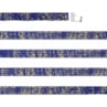 Elástico 7mm Metalizado Azul Royal/Ouro com 10m Marpax