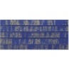 Elástico 7mm Metalizado Azul Royal/Ouro com 10m Marpax
