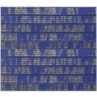 Elástico 7mm Metalizado Azul Royal/Ouro com 10m Marpax