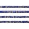 Elástico 7mm Metalizado Azul Royal/Ouro com 10m Marpax