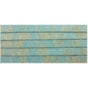 Elástico 7mm Metalizado Azul Turquesa/Ouro 10m Marpax