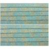 Elástico 7mm Metalizado Azul Turquesa/Ouro 10m Marpax