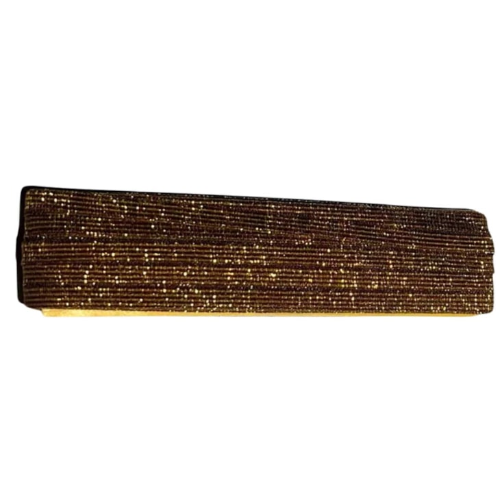 Elástico 7mm Metalizado Marrom/Ouro 10m Marpax