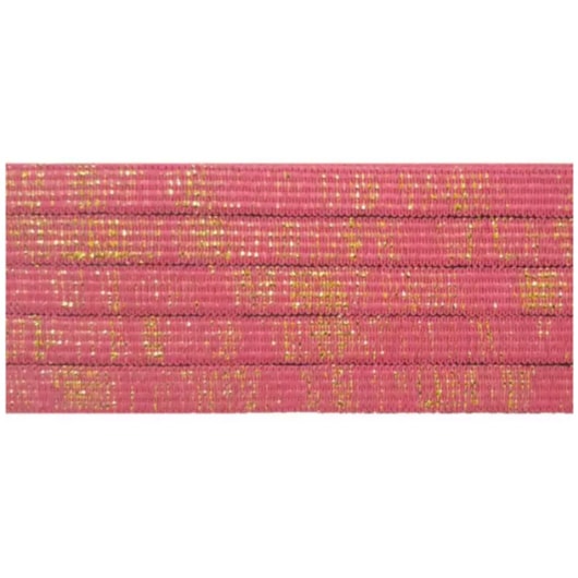 Elástico 7mm Metalizado Pink/Ouro 10m Marpax