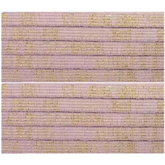 Elástico 7mm Metalizado Rosa Bb/Ouro 10m Marpax