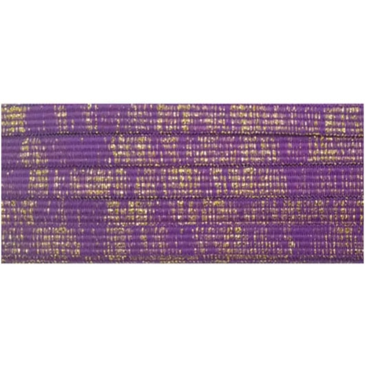 Elástico 7mm Metalizado Roxo/Ouro 10m Marpax