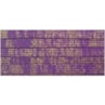 Elástico 7mm Metalizado Roxo/Ouro 10m Marpax