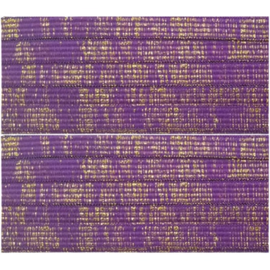 Elástico 7mm Metalizado Roxo/Ouro 10m Marpax