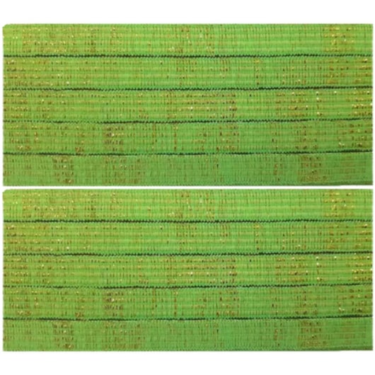 Elástico 7mm Metalizado Verde Cit./Ouro 10m Marpax