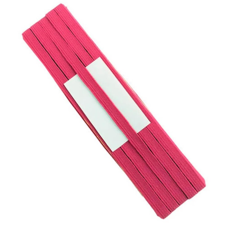 Elástico Chato Colombe 7mm nº12 Rosa Pink São José com 10m