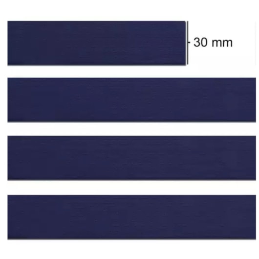 Elástico Chato Colorido Azul Marinho 30mmX25m Marpax