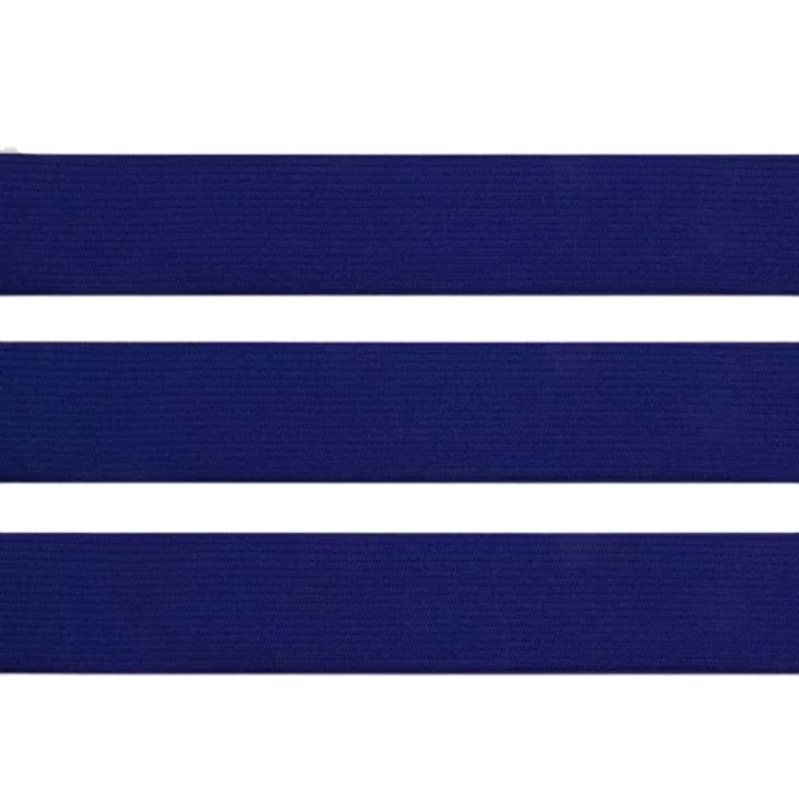 Elástico Chato Colorido Azul Marinho 30mmX25m Marpax