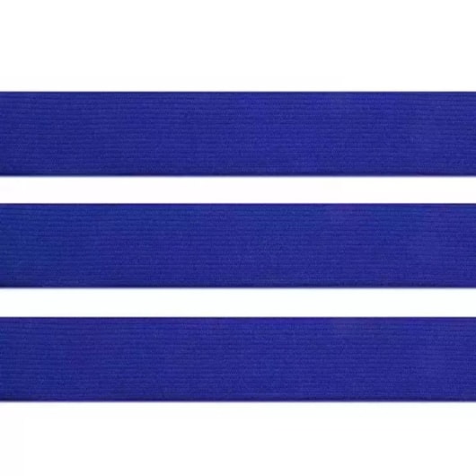 Elástico Chato Colorido Azul Royal 30mmX25m Marpax