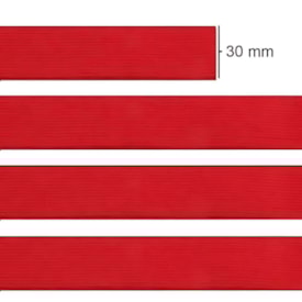 Elástico Chato Colorido Vermelho 30mmX25m Marpax