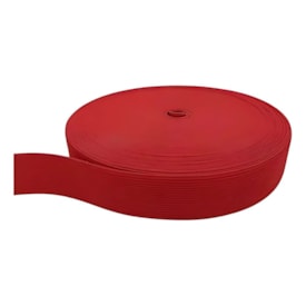 Elástico Chato Colorido Vermelho 30mmX25m Marpax