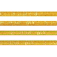 Elástico Chato Metalizado 7mm Amarelo com Ouro Marpax 10m