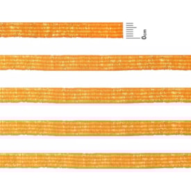 Elástico Chato Metalizado 7mm Laranja Cit. e Ouro Marpax 10m