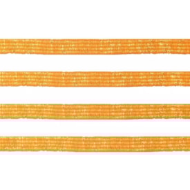 Elástico Chato Metalizado 7mm Laranja Cit. e Ouro Marpax 10m