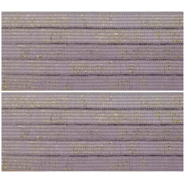 Elástico Chato Metalizado 7mm Lílas com Ouro Marpax 10m