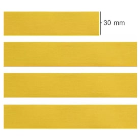 Elástico Grosso 3cm Chato Amarelo Ouro Marpax rolo com 25m