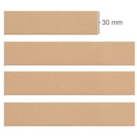 Elástico Grosso 3cm Chato Bege Liso Marpax rolo com 25m