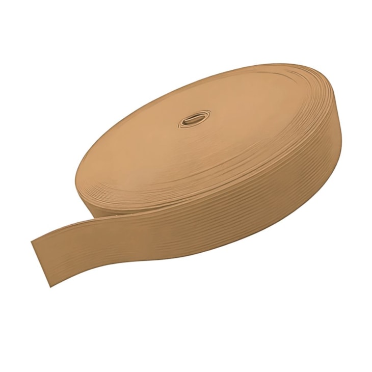 Elástico Grosso 3cm Chato Bege Liso Marpax rolo com 25m