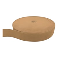 Elástico Grosso 3cm Chato Bege Liso Marpax rolo com 25m