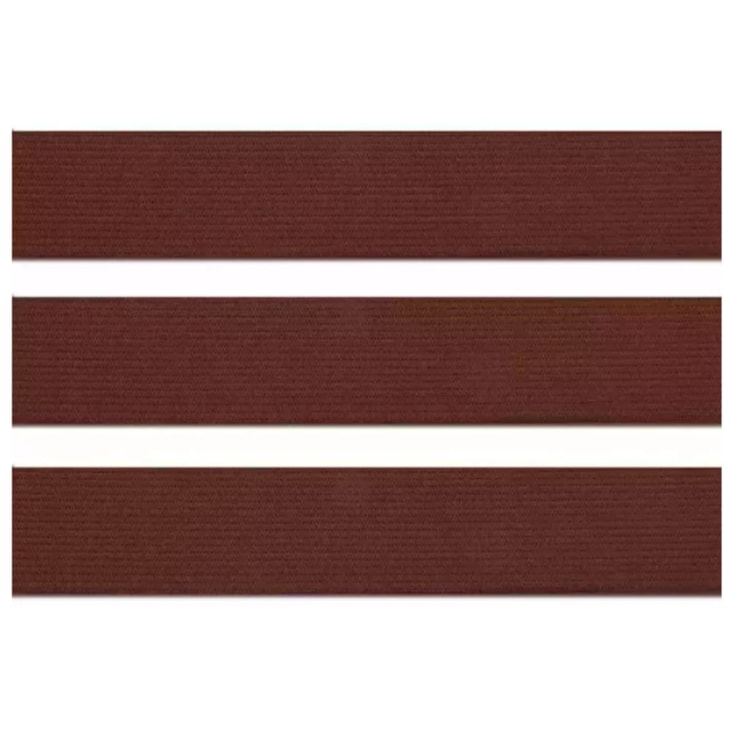 Elástico Grosso 3cm Chato Marrom Liso Marpax rolo com 25m