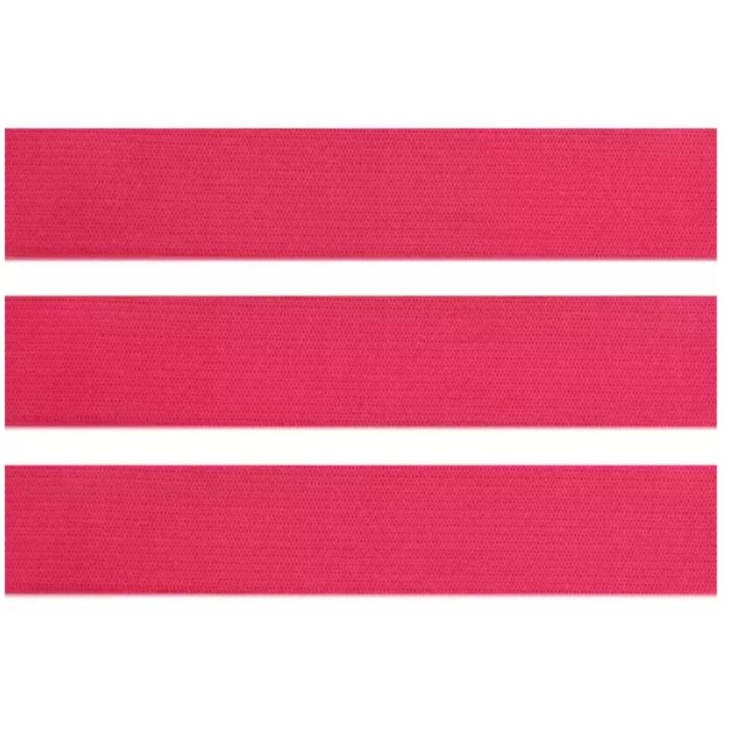 Elástico Grosso 3cm Chato Rosa Pink Marpax rolo com 25m