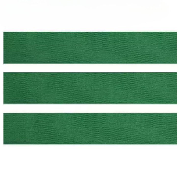 Elástico Grosso 3cm Chato Verde Bandeira Marpax com 25m