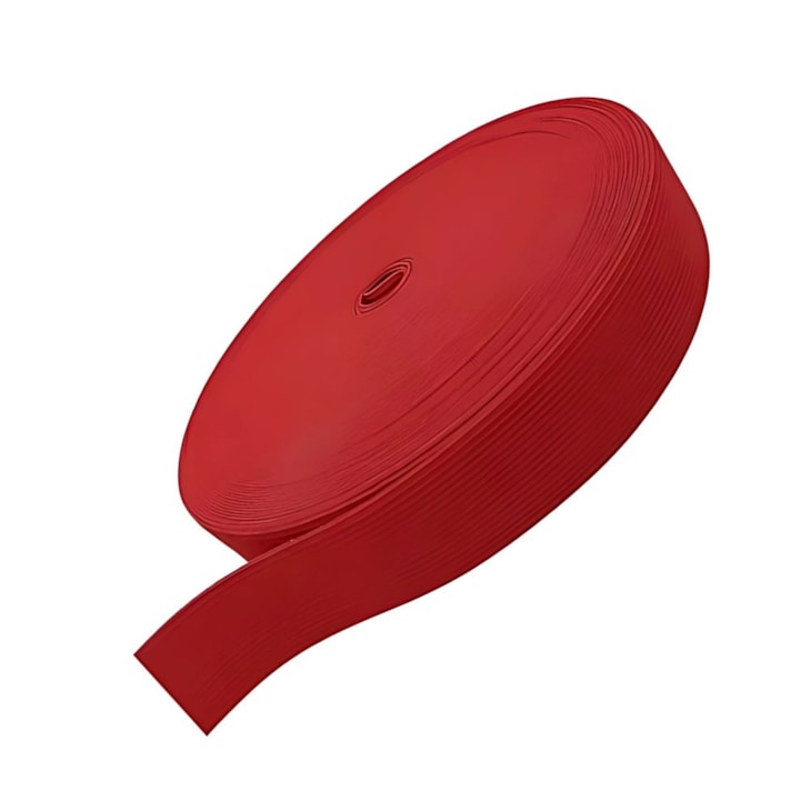 Elástico Grosso 3cm Chato Vermelho Marpax rolo com 25m
