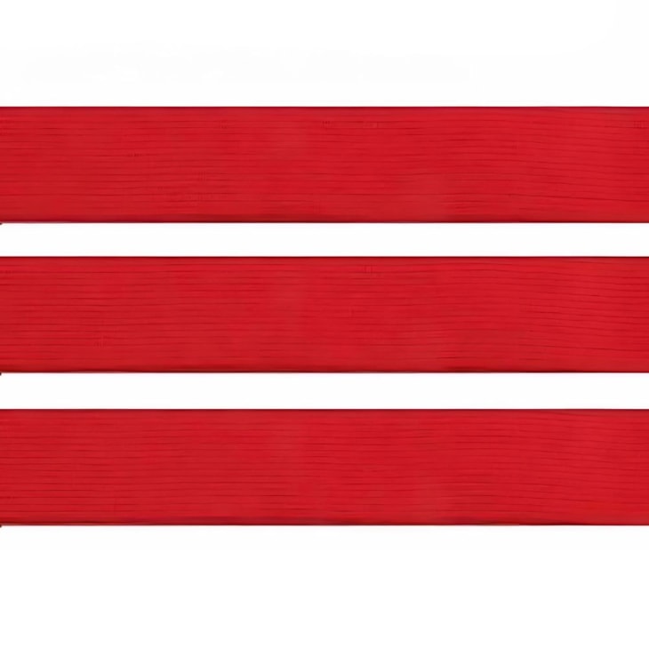 Elástico Grosso 3cm Chato Vermelho Marpax rolo com 25m