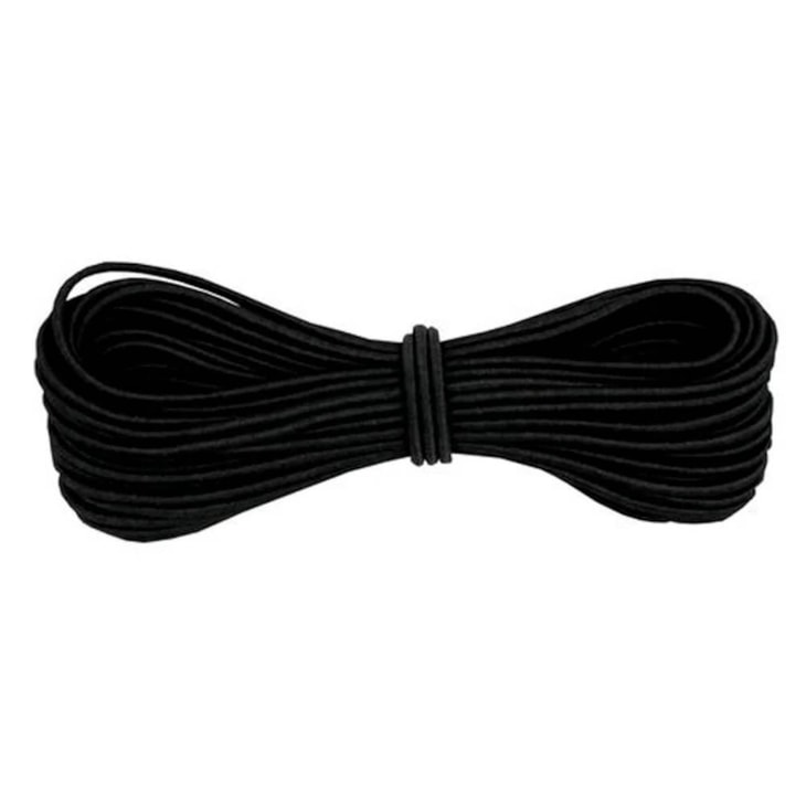 Elástico Roliço Colombe São José Nº15 Preto Liso com 10m