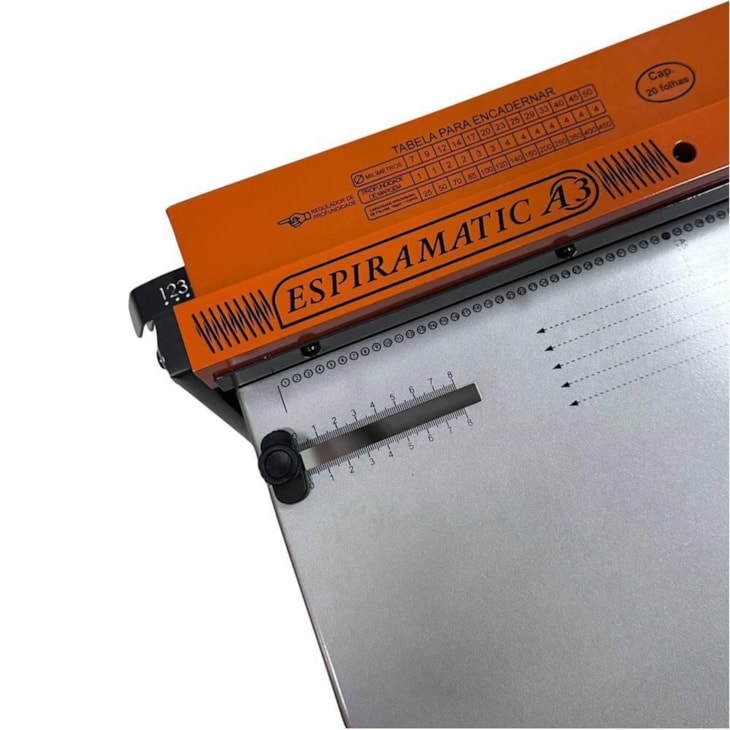 Encadernadora A3 manual para encadernação 70 furos 20fls