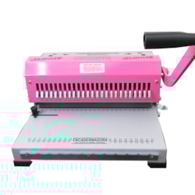 Encadernadora de Wire-o Rosa Conjugada manual passo 2x1 15fls EX