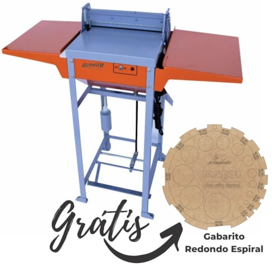 Encadernadora elétrica para espiral Semi-Industrial