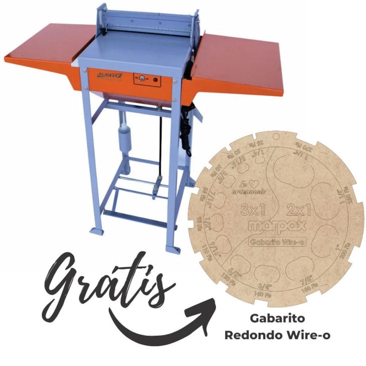 Encadernadora elétrica Semi-Industrial para Wire-o 3x1