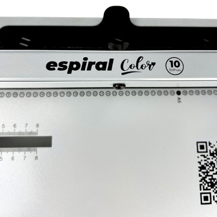 Encadernadora Espiral Color Cinza Manual A4 Marpax 10fls