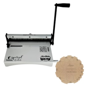 Encadernadora Espiral Color Cinza Manual A4 Marpax 10Fls