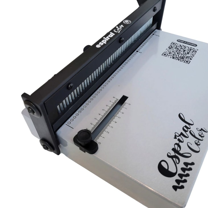 Encadernadora Espiral Color Preta Manual A4 Marpax 10Fls