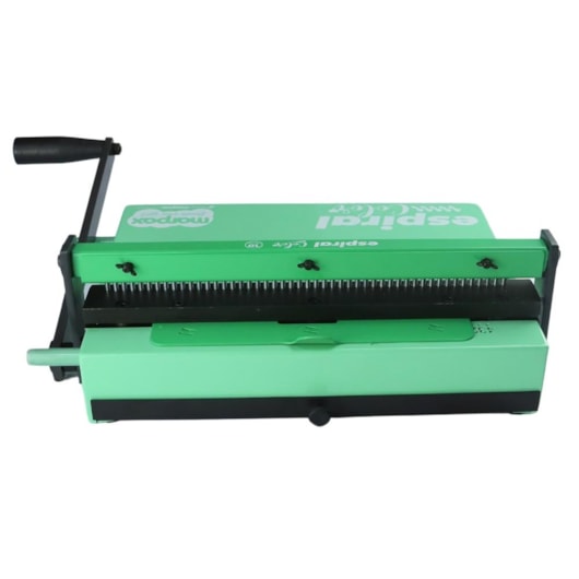 Encadernadora Espiral Color Verde Manual A4 Marpax 10Fls