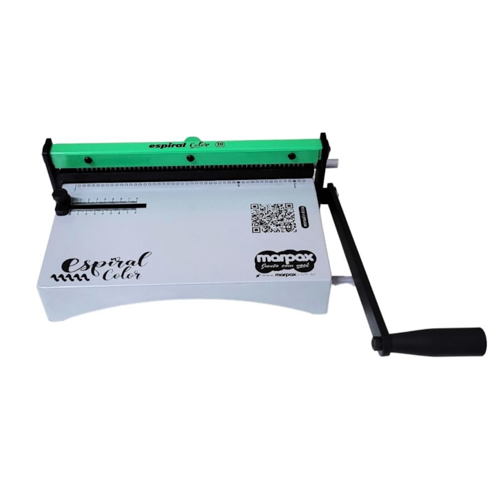 Encadernadora Espiral Color Verde Manual A4 Marpax 10Fls