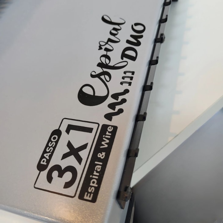 Encadernadora Espiral Duo 3x1 Rosa Furo Redondo Marpax 12kg