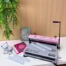 Encadernadora Espiral Duo 3x1 Rosa Furo Redondo Marpax