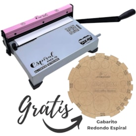 Encadernadora Espiral Espiramatic Ofício Rosa Marpax 15fls