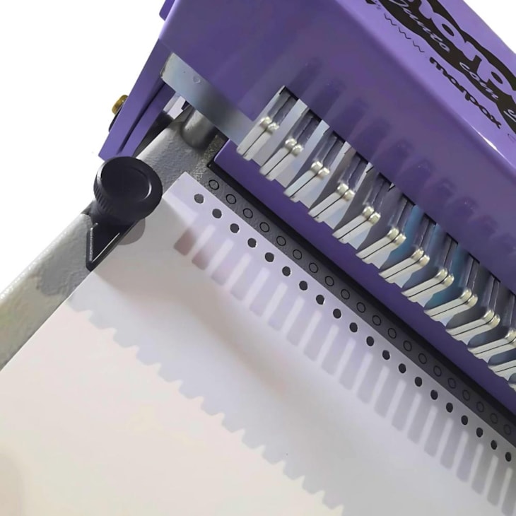 Encadernadora Espiral Flex 3x1 Lilás Manual Standard Marpax
